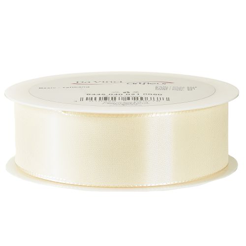 Artikel Gavebånd og dekorativt bånd taftbånd cremefarvet 40mm 50m