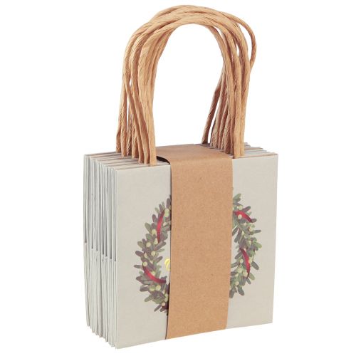 Artikel Gavepose med hanke gavepose grå 12×12cm 8 stk