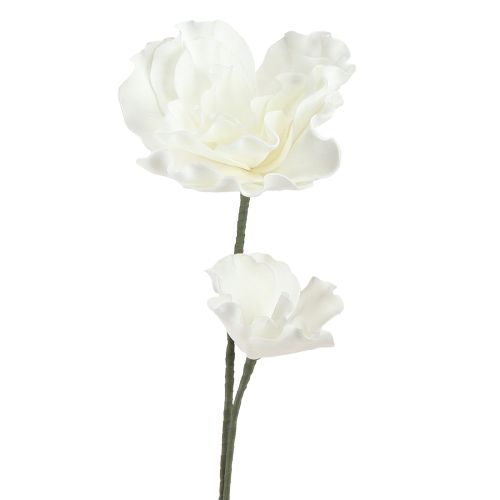 Artikel Store Skumblomster Skum Kunstige Blomster Hvid 85cm 2stk