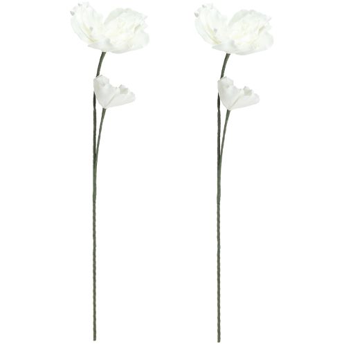 Artikel Store Skumblomster Skum Kunstige Blomster Hvid 85cm 2stk