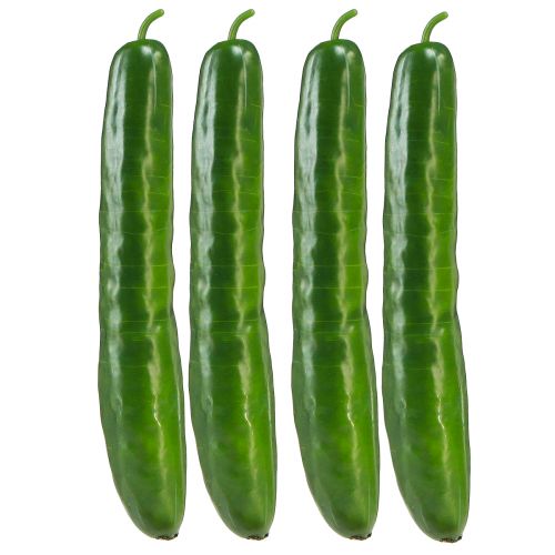 Artikel Kunstige agurker til grøntsagsdekoration 24cm 4 stk