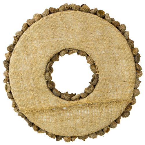 Artikel Efterårsdekorationskrans lavet af agern naturkrans Ø30cm