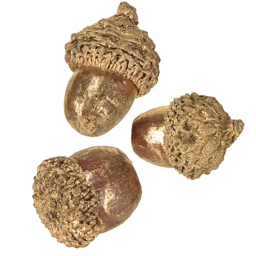 Artikel Gyldne efterårsfrugter, festlige efterårsdekorationer, naturlige dekorative agern, adventsdekoration Ø1,5 – 2,5 cm L1,5 – 3 cm 300 g