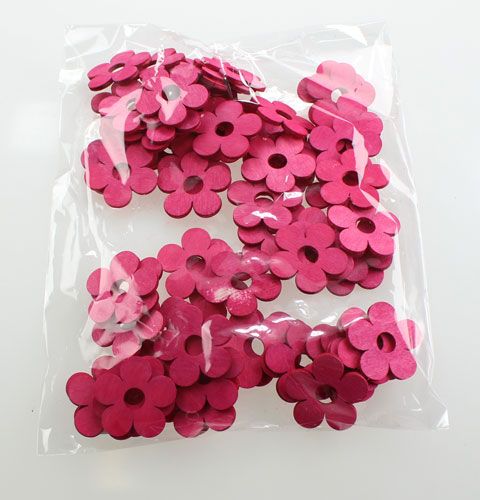 Træblomster Ø4cm pink 72 stk | Floristik24.dk