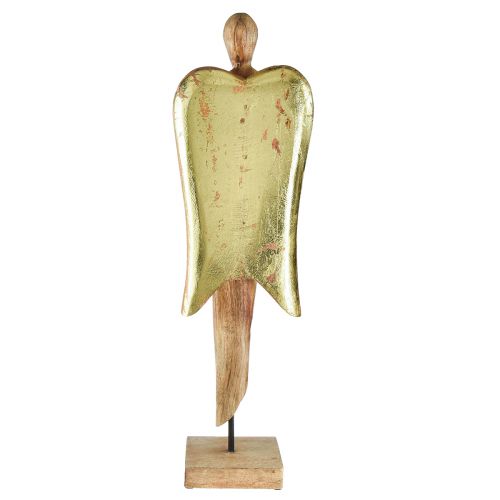 Floristik24 Træ engel træfigur engle dekoration naturguld 17×9×60cm