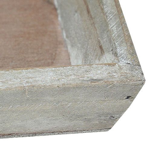 Floristik24 Træskål lysegrå 39cm x 15cm