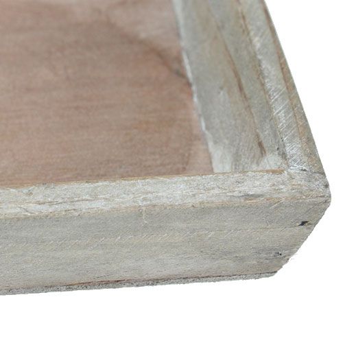 Floristik24 Træbakke grå 57cm x 17cm