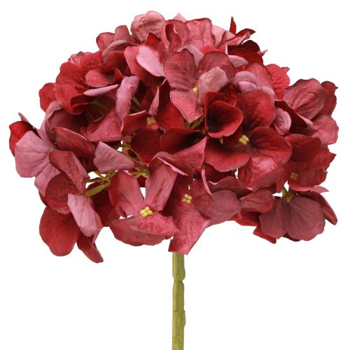 Artikel Hortensia Kunstig Bourgogne Stor Blomst Ø15cm L58cm 2stk