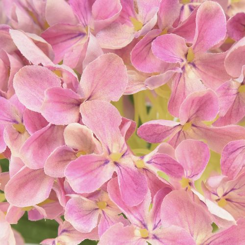 Floristik24 Hortensia kunstig pink kunstig blomst pink Ø15,5cm 45cm
