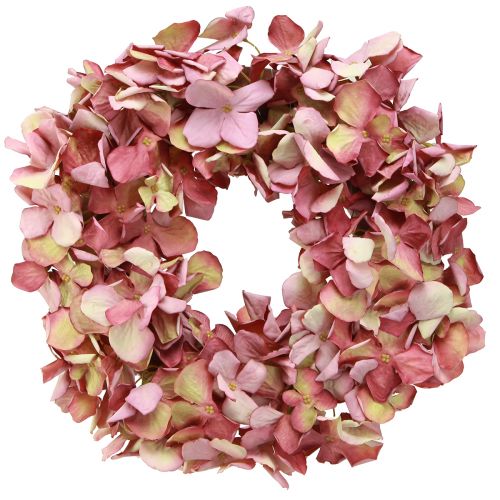 Artikel Hortensia krans lilla pink kunstig dekorativ krans Ø30cm