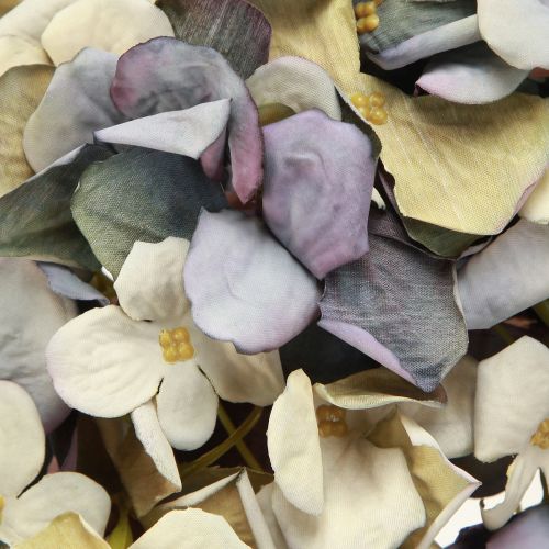 Artikel Hortensia krans dekorativ krans kunstige blomster blå Ø30cm