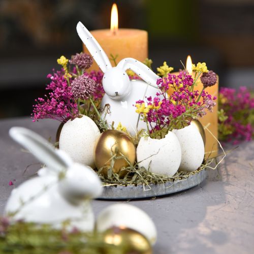 Artikel Kyllingeæg Golden Blown Eggs Påskepynt 10 stk