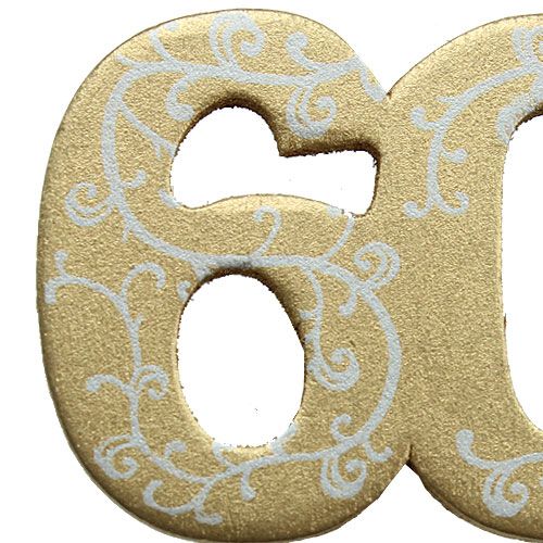 Floristik24 Nummer &quot;60&quot; for at holde træguld 36stk