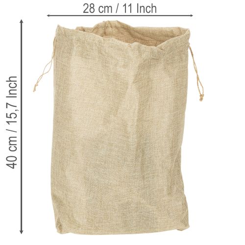 Jutepose 28×10 cm H40 cm | Floristik24.dk
