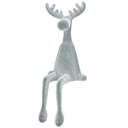Elk dekorativ kantsiddende stol H31cm grå 3 stk.