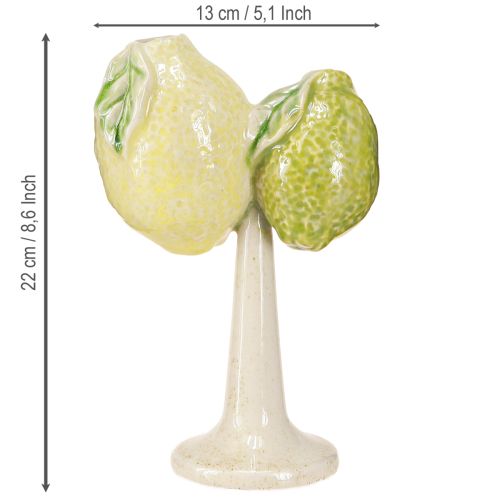 Artikel Keramikdekoration citronvase Middelhavsborddekoration H22cm