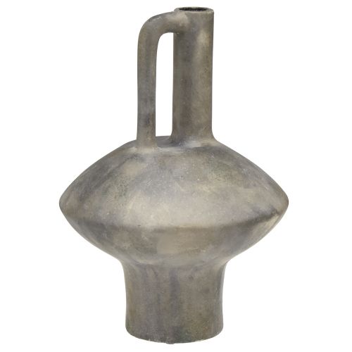 Artikel Keramisk vasekande antik look keramisk grå rust H27cm