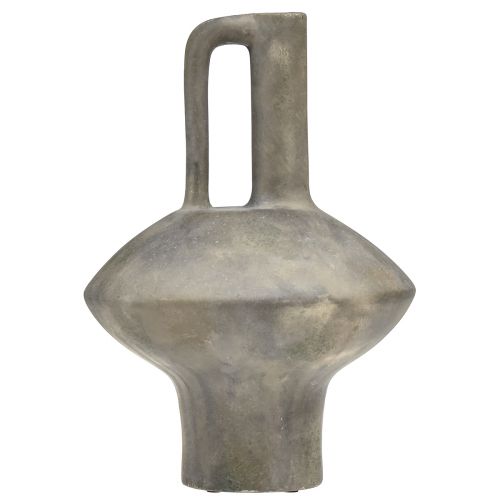 Artikel Keramisk vasekande antik look keramisk grå rust H27cm