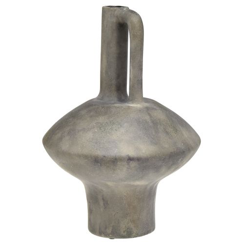 Artikel Keramisk vasekande antik look keramisk grå rust H27cm