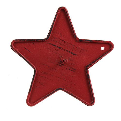 Artikel Lysestjerne stjerne til at klæbe 9 cm rød