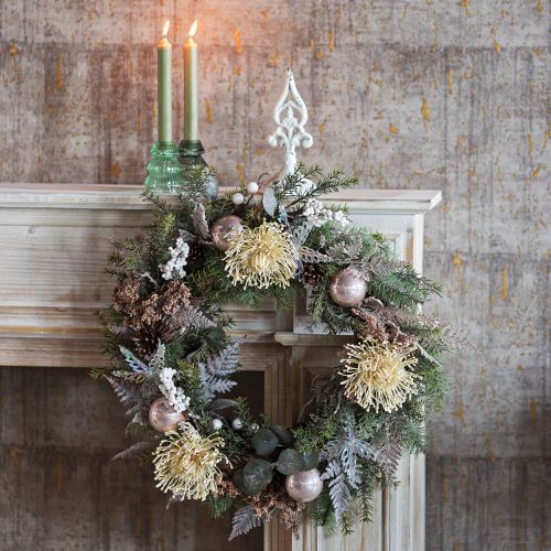 Artikel Kransholder støbejern til Sims Shabby Chic Hvid H29cm