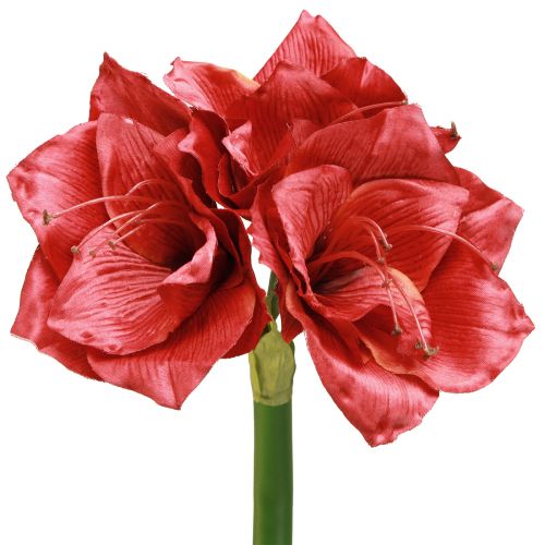 Artikel Kunstig Amaryllis Kunstige Blomster Rød Ø18cm L68cm 2stk