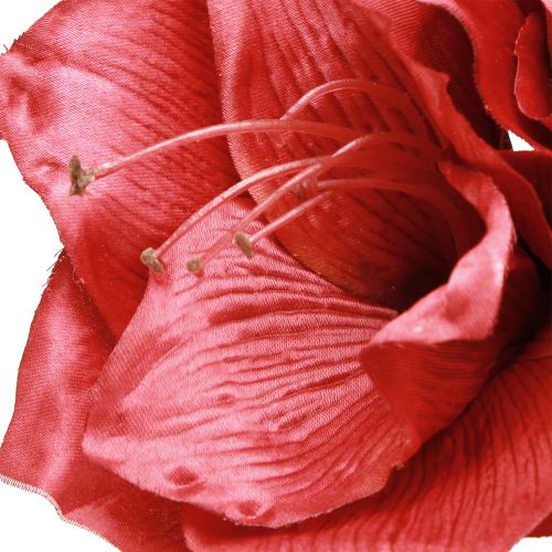 Artikel Kunstig Amaryllis Kunstige Blomster Rød Ø18cm L68cm 2stk