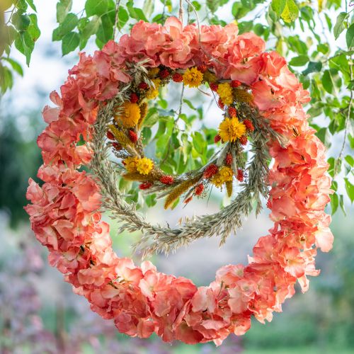 Artikel Kunstig hortensia Gigant dekorativ blomsterlaks Ø23cm L84cm