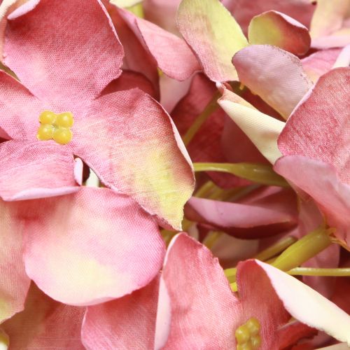 Artikel Kunstig Hortensia Stor Pink Mauve Ø15cm L58cm 2stk