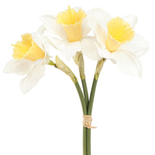 Artikel Kunstige påskeliljer silkeblomster hvid påskelilje 40cm 3 stk
