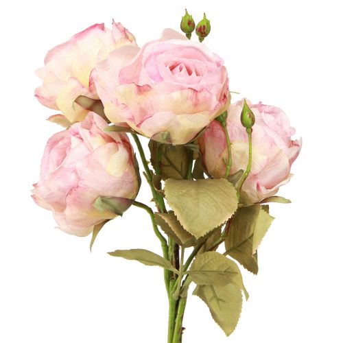Artikel Kunstroser kunstroser silkeblomster pink L44cm 4 stk