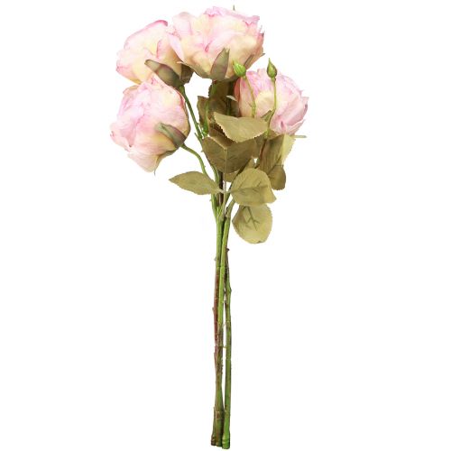 Artikel Kunstroser kunstroser silkeblomster pink L44cm 4 stk