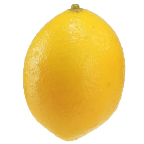 Artikel Kunstig citron dekorativ frugt Ø4,5cm H6,5cm 12 stk
