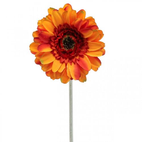 Floristik24 Kunstig gerbera blomst, kunstig blomst orange Ø11cm 50cm