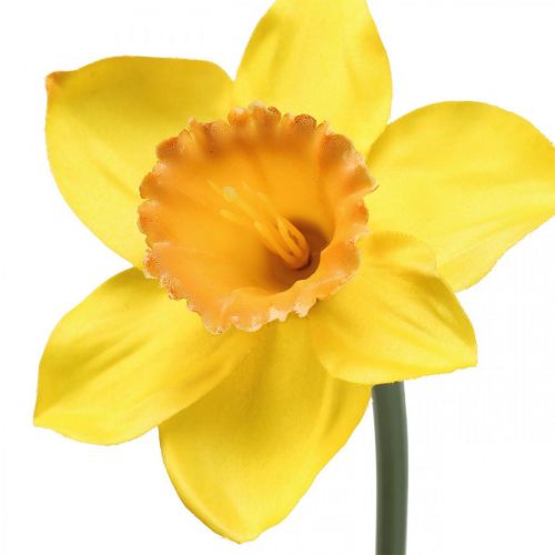 Floristik24 Kunstig påskelilje silkeblomst gul påskelilje 59cm