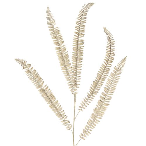 Floristik24 Kunstig bregne forgrenet hvid cremefarvet kunstige planter L120cm