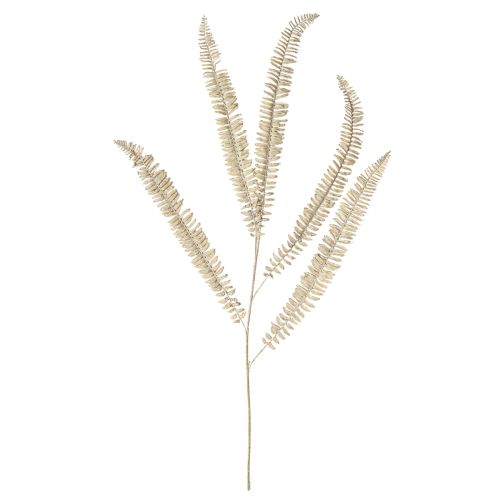 Artikel Kunstig bregne forgrenet hvid cremefarvet kunstige planter L120cm