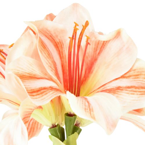 Artikel Kunstige Ridderstjerne Kunstige Blomster Hvid Rød Orange Amaryllis 40cm 3 stk.
