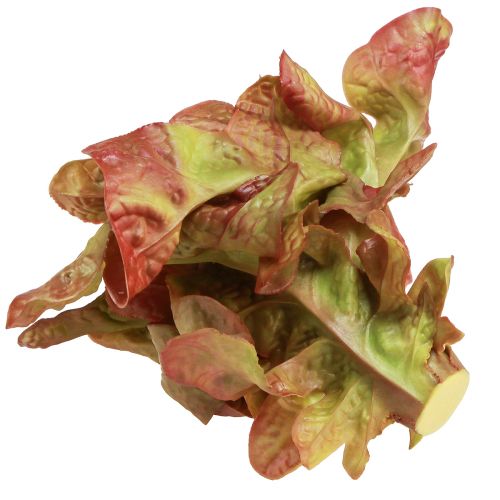 Artikel Kunstsalat Lollo Rosso dekorativt salathoved Ø20cm