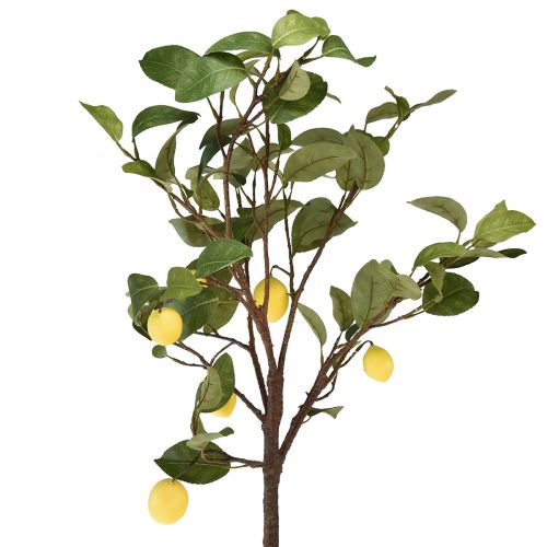 Kunstigt citrontræ i potte gul 90cm