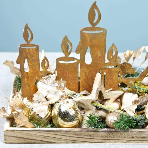 Floristik24 Kunstig Ginkgo gren guld 35cm 3stk