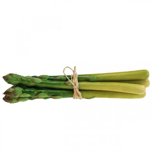 Artikel Kunstige asparges vegetabilske dekorative asparges bundt L23cm 5 stk