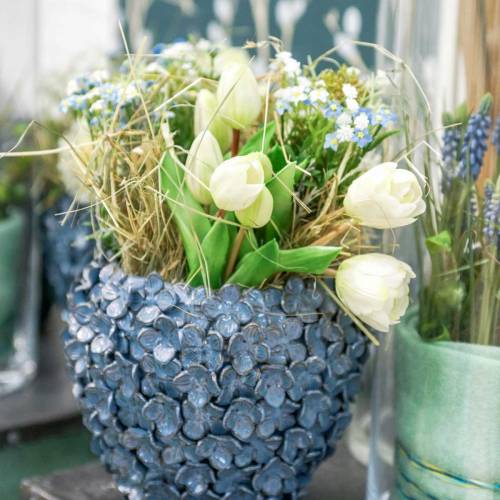 Floristik24 Kunstig Tulipan Buket Silke Blomster Tulipaner Real Touch White