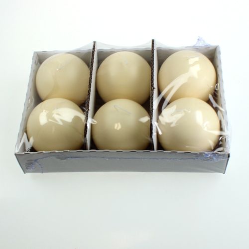 Artikel Kuglelys 100mm creme 6stk
