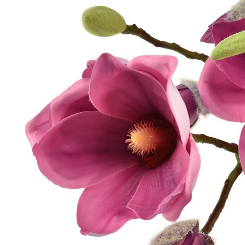 Artikel Kunstig blomst magnolia gren, magnolia pink 92cm