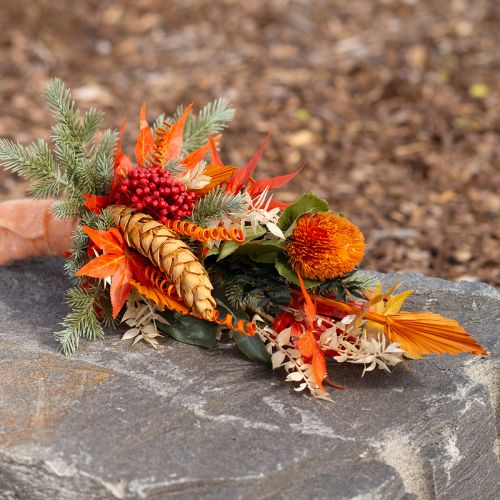 Artikel Kunstige blomster, Banksia, Proteaceae Orange L58cm H6cm 3 stk