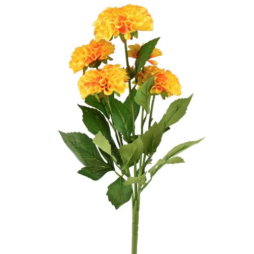 Artikel Kunstige blomster dekorative dahliaer kunstige gul orange 50cm
