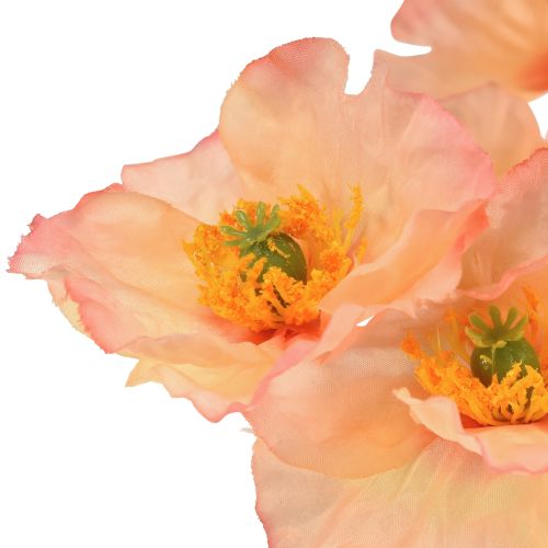 Artikel Kunstige blomster kunstig valmue blomsterdekoration 35cm bundt 3 stk