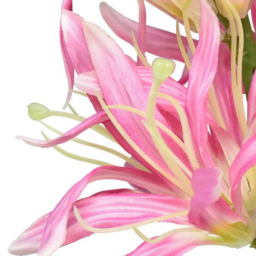 Artikel Kunstige blomster, silke blomster dekorativ lilje pink 97cm