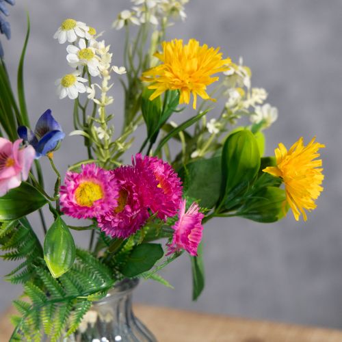 Artikel Kunstig blomsterbuket, forårsdekoration til stue og kontor, 37 cm